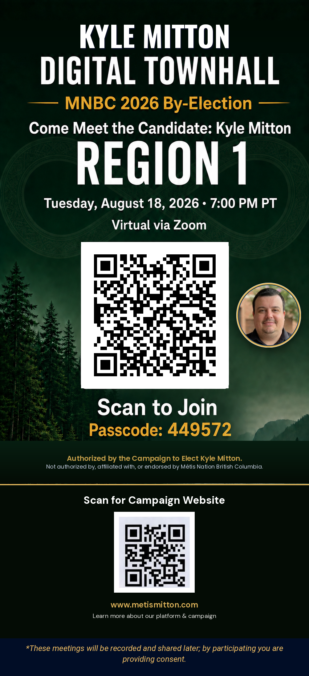 Region 1 Digital Townhall Poster